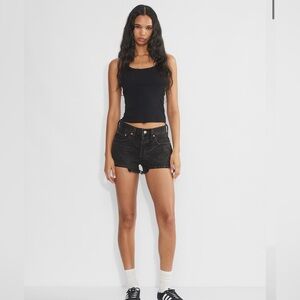 Levi's Charcoal Denim Shorts